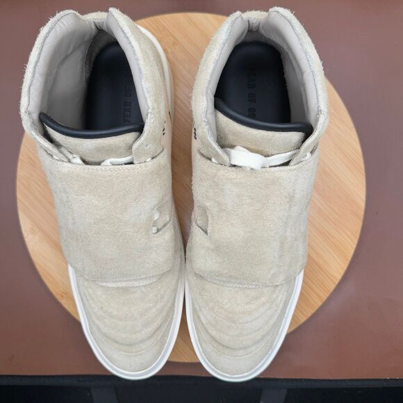 Fear Of God Skate Mid Sneaker Sand Cream Fear of God Print men’s US Sz 12 - Picture 8 of 12